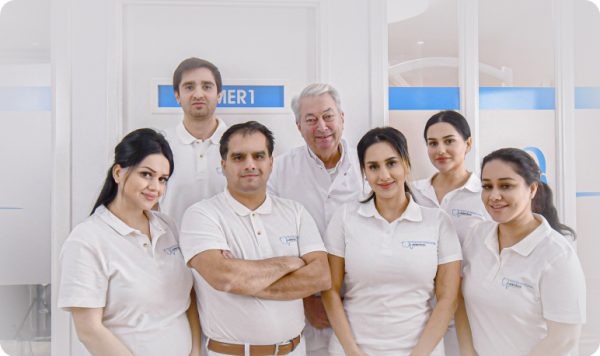 Team van tandartsen en mondhygiënisten